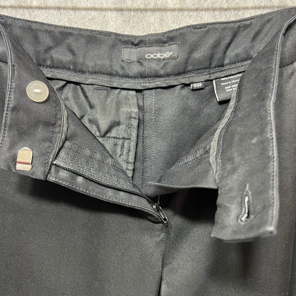 Oobe Black Dress Pants Career‎ Work Wear Straight Leg Size 0-33 Uniform Chino - Picture 6 of 8